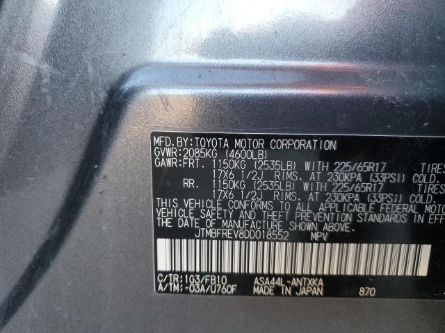 Photo 10 from auction – 2013 TOYOTA RAV4 LE with VIN JTMBFREV8DD018552