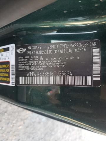 Photo 10 from auction – 2006 MINI COOPER S with VIN WMWRE33516TJ35624