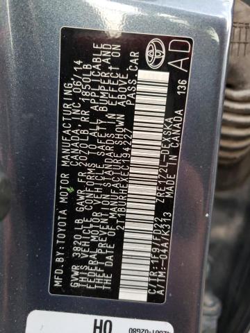 Photo 10 from auction – 2014 TOYOTA COROLLA L with VIN 2T1BURHEXEC194227