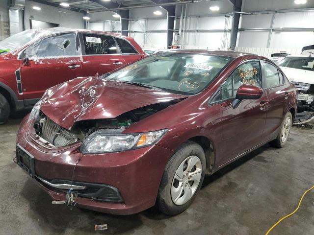Photo 2 from auction – 2015 HONDA CIVIC LX with VIN 19XFB2F58FE041009