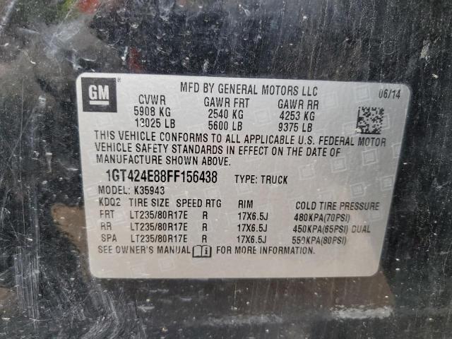Photo 10 from auction – 2015 GMC SIERRA K35 with VIN 1GT424E88FF156438