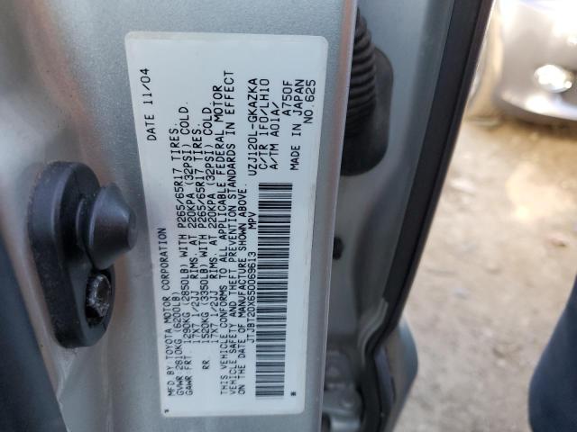 Photo 10 from auction – 2005 LEXUS GX 470 with VIN JTJBT20X650069613