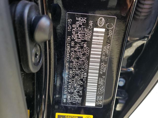 Photo 10 from auction – 2016 LEXUS ES 300H with VIN JTHBW1GG2G2110027