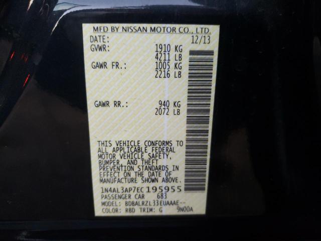 Photo 10 from auction – 2014 NISSAN ALTIMA 2.5 with VIN 1N4AL3AP7EC195955