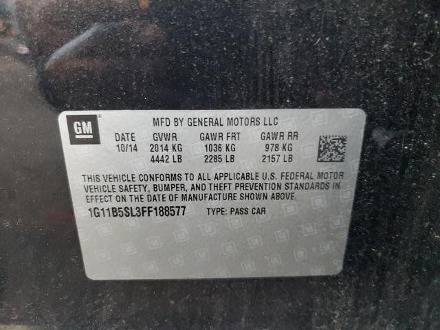 Photo 10 from auction – 2015 CHEVROLET MALIBU LS with VIN 1G11B5SL3FF188577