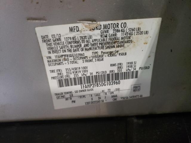 Photo 10 from auction – 2013 FORD TAURUS LIM with VIN 1FAHP2F85DG103960