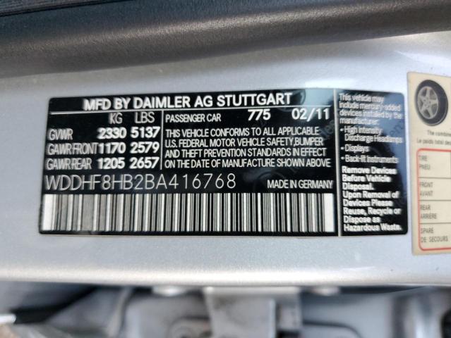 Photo 10 from auction – 2011 MERCEDES-BENZ E 350 4MAT with VIN WDDHF8HB2BA416768