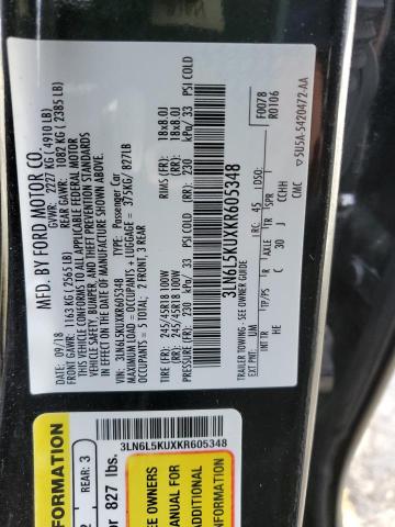 Photo 10 from auction – 2019 LINCOLN MKZ with VIN 3LN6L5KUXKR605348