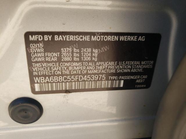 Photo 10 from auction – 2015 BMW 640 XI GRA with VIN WBA6B8C55FD453975