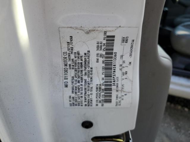 Photo 10 from auction – 2005 FORD FOCUS ZX5 with VIN 3FAFP37N45R113360