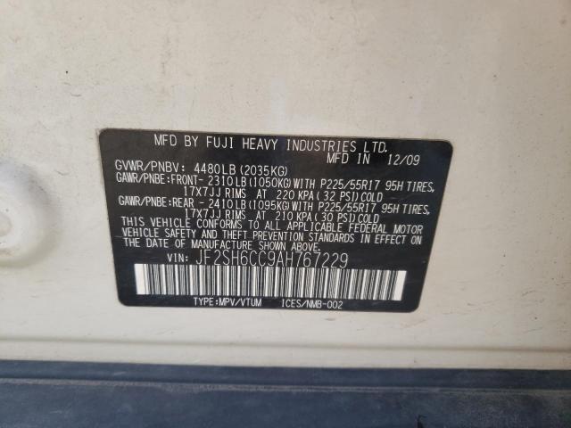 Photo 10 from auction – 2010 SUBARU FORESTER 2 with VIN JF2SH6CC9AH767229