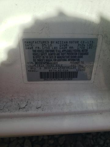 Photo 10 from auction – 2016 NISSAN VERSA S with VIN 3N1CN7AP3GL824822