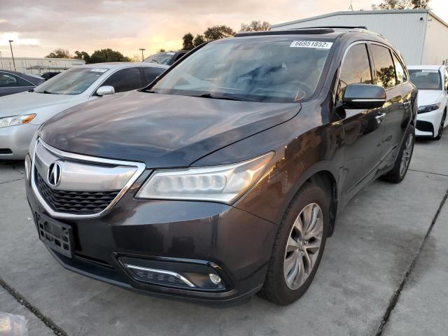 Photo 2 from auction – 2014 ACURA MDX TECHNO with VIN 5FRYD4H66EB017948