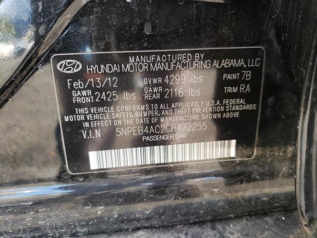 Photo 10 from auction – 2012 HYUNDAI SONATA GLS with VIN 5NPEB4AC2CH472255