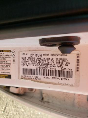 Photo 10 from auction – 2007 TOYOTA COROLLA CE with VIN 1NXBR32E17Z792568