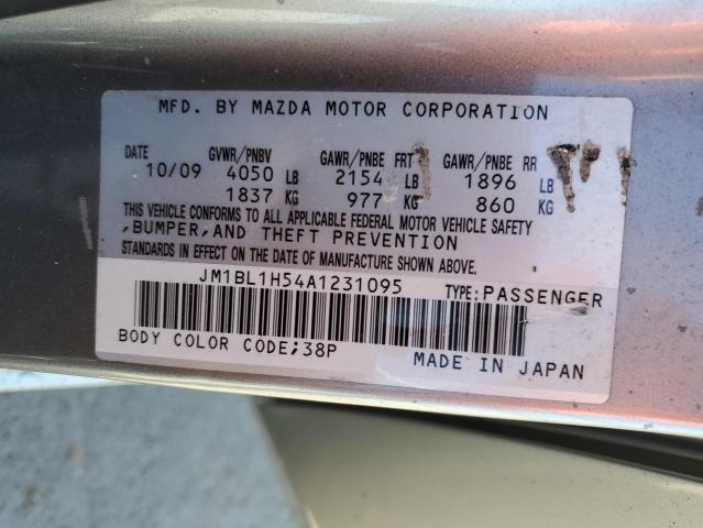 Photo 10 from auction – 2010 MAZDA 3 S with VIN JM1BL1H54A1231095