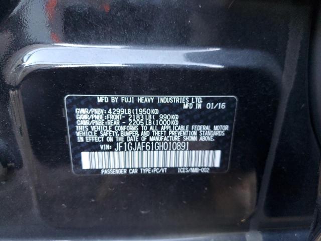Photo 10 from auction – 2016 SUBARU IMPREZA PR with VIN JF1GJAF61GH010891
