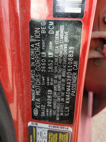 Photo 10 from auction – 2013 KIA RIO LX with VIN KNADM4A38D6108839