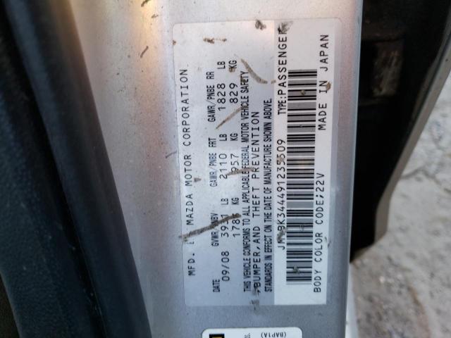 Photo 10 from auction – 2009 MAZDA 3 S with VIN JM1BK344491235509