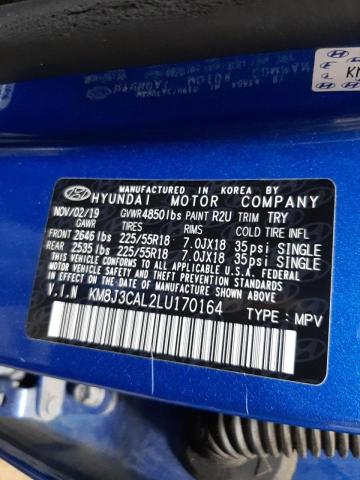 Photo 10 from auction – 2020 HYUNDAI TUCSON LIM with VIN KM8J3CAL2LU170164