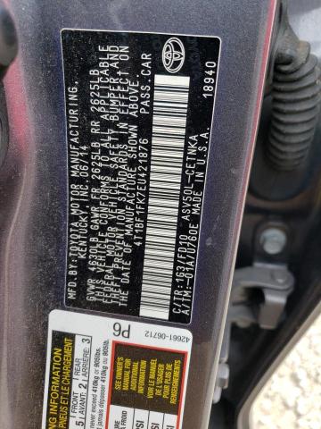 Photo 10 from auction – 2014 TOYOTA CAMRY L with VIN 4T1BF1FK7EU421876