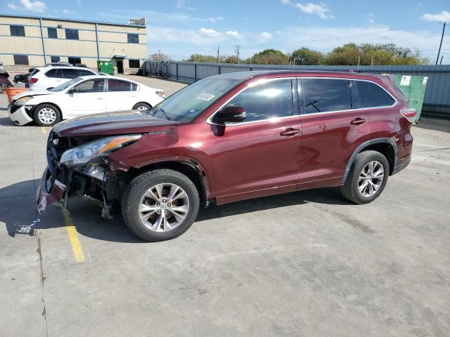 TOYOTA HIGHLANDER 2015 with VIN 5TDZKRFHXFS082280 - Photo from auction
