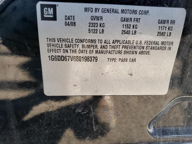 Photo 10 from auction – 2008 CADILLAC STS with VIN 1G6DD67V680198379