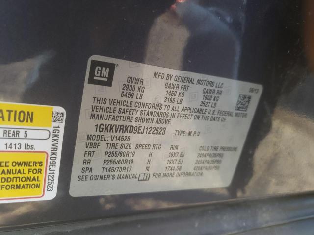 Photo 10 from auction – 2014 GMC ACADIA SLT with VIN 1GKKVRKD9EJ122523