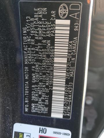Photo 10 from auction – 2014 TOYOTA COROLLA L with VIN 2T1BURHE9EC059661