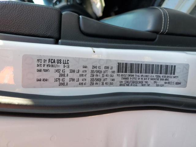 Photo 10 from auction – 2017 JEEP GRAND CHER with VIN 1C4RJFCG6HC613430