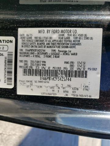 Photo 10 from auction – 2015 FORD MUSTANG with VIN 1FA6P8TH2F5425744