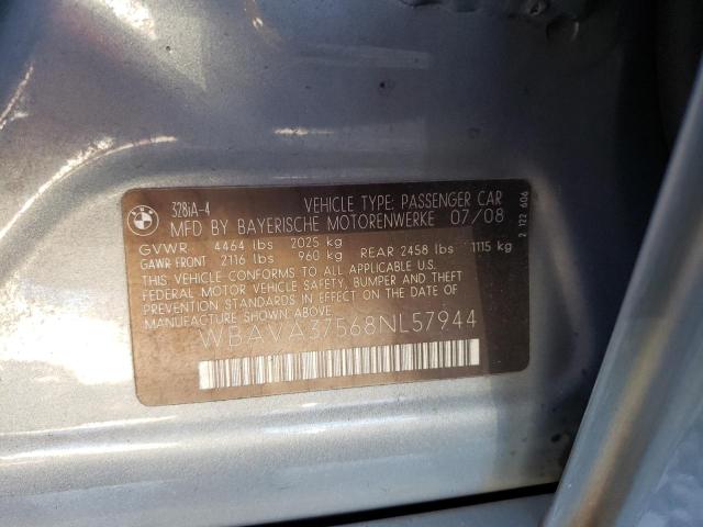 Photo 10 from auction – 2008 BMW 328 I with VIN WBAVA37568NL57944