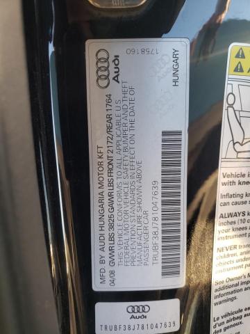 Photo 10 from auction – 2008 AUDI TT 2.0T PR with VIN TRUBF38J781047639