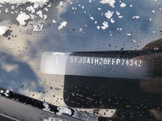 Photo 10 from auction – 2015 TESLA MODEL S 85 with VIN 5YJSA1H20FFP74342