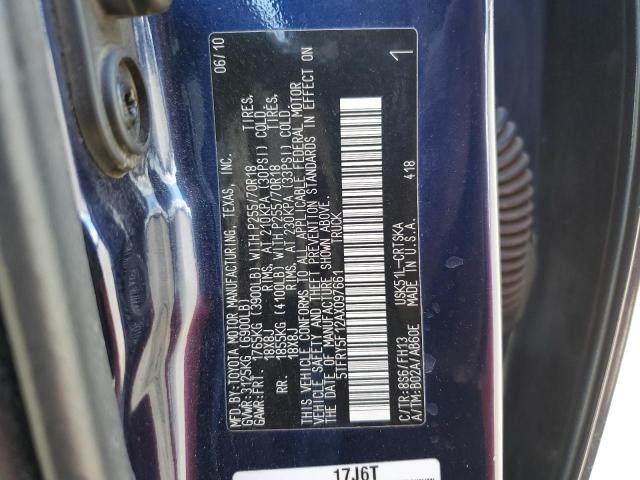Photo 10 from auction – 2010 TOYOTA TUNDRA DOU with VIN 5TFRY5F12AX097661