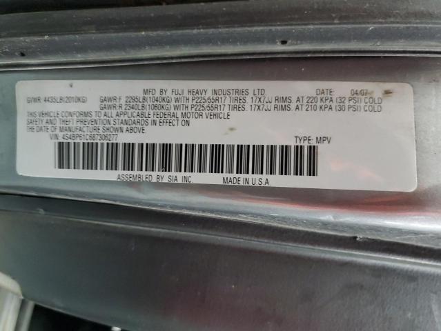 Photo 10 from auction – 2008 SUBARU OUTBACK 2. with VIN 4S4BP61C687306277