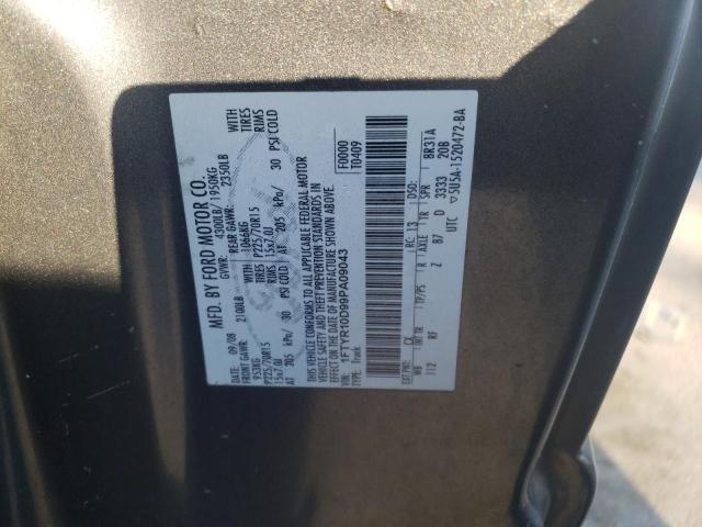 Photo 10 from auction – 2009 FORD RANGER with VIN 1FTYR10D99PA09043