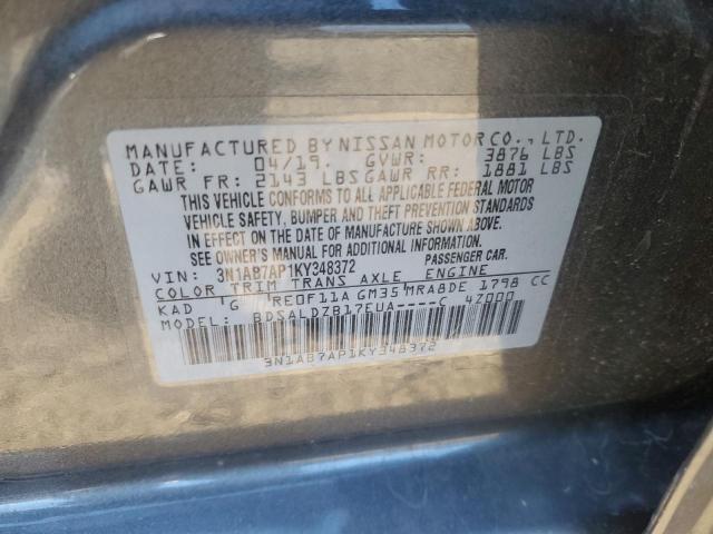 Photo 10 from auction – 2019 NISSAN SENTRA S with VIN 3N1AB7AP1KY348372