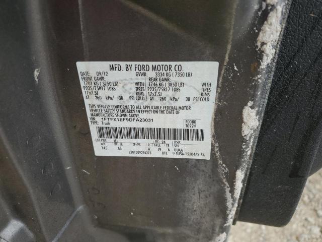 Photo 10 from auction – 2013 FORD F150 SUPER with VIN 1FTFX1EF9DFA23031