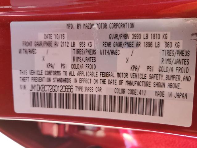 Photo 10 from auction – 2016 MAZDA CX-3 TOURI with VIN JM1DKBC72G0120666