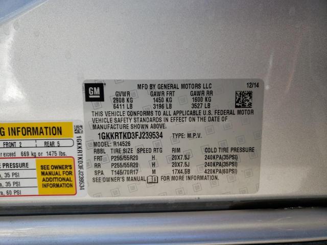 Photo 10 from auction – 2015 GMC ACADIA DEN with VIN 1GKKRTKD3FJ239534