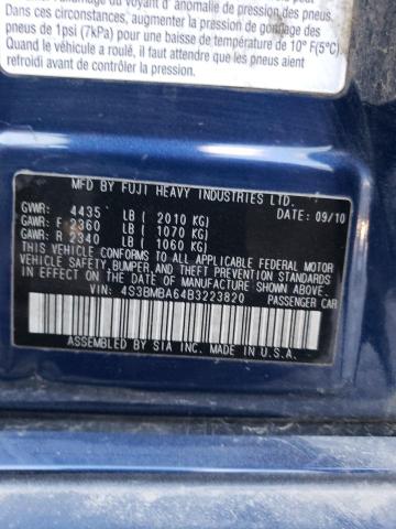 Photo 10 from auction – 2011 SUBARU LEGACY 2.5 with VIN 4S3BMBA64B3223820