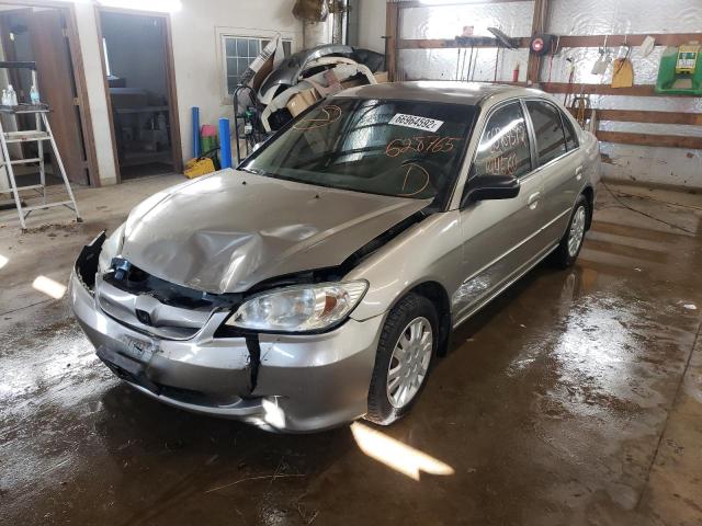Photo 2 from auction – 2004 HONDA CIVIC LX with VIN 2HGES166X4H628765