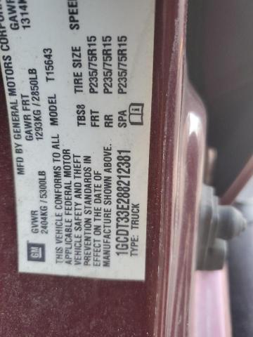 Photo 10 from auction – 2008 CHEVROLET COLORADO L with VIN 1GCDT33E288212381