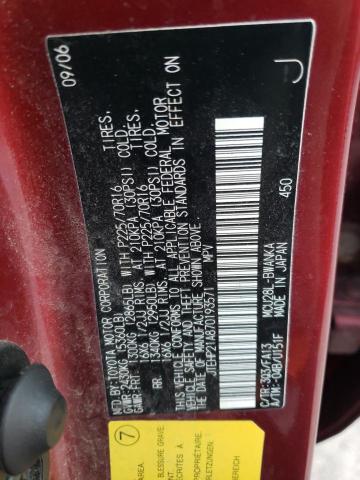 Photo 10 from auction – 2007 TOYOTA HIGHLANDER with VIN JTEHP21A870193571