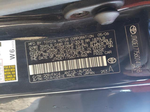 Photo 10 from auction – 2006 SCION TC with VIN JTKDE177560141868