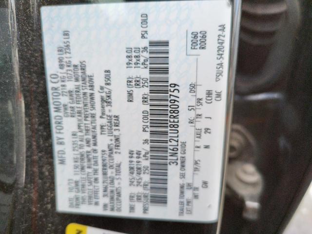 Photo 10 from auction – 2014 LINCOLN MKZ HYBRID with VIN 3LN6L2LU8ER809759