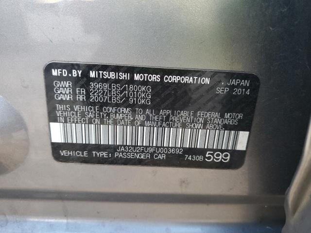 Photo 10 from auction – 2015 MITSUBISHI LANCER ES with VIN JA32U2FU9FU003692