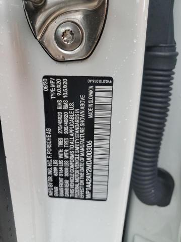 Photo 10 from auction – 2021 PORSCHE CAYENNE with VIN WP1AA2AY2MDA00306