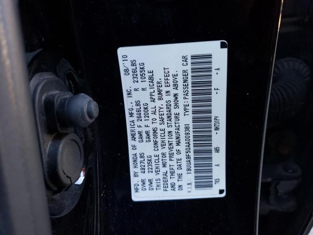 Photo 10 from auction – 2010 ACURA TL with VIN 19UUA9F50AA009381